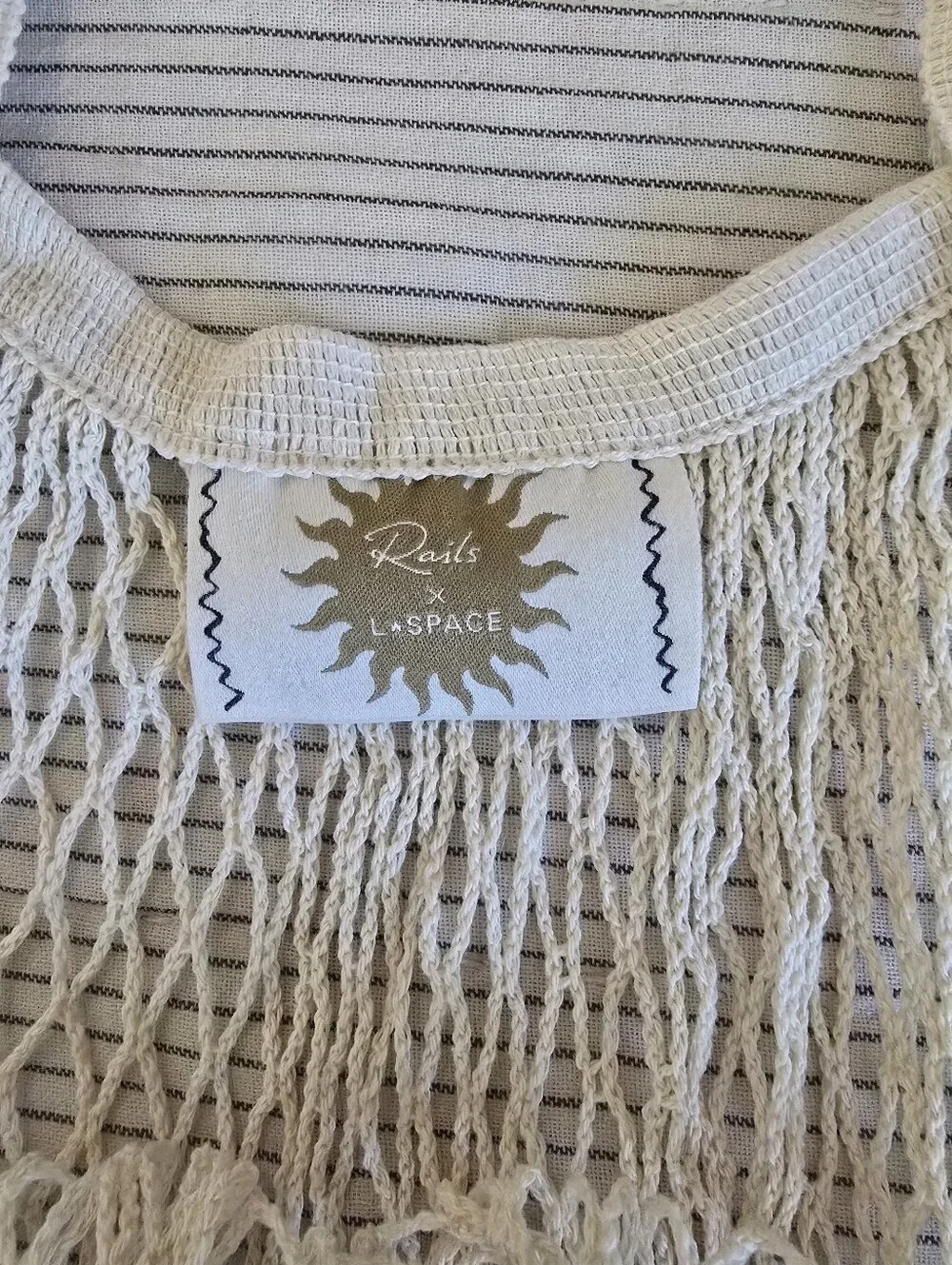Rails X L Space Net Hobo Beach Bag Ivory